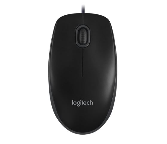 Miš žični Logitech B100 optical USB, crni