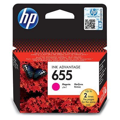 HP 655 Magenta Ink Cartridge, CZ111AE