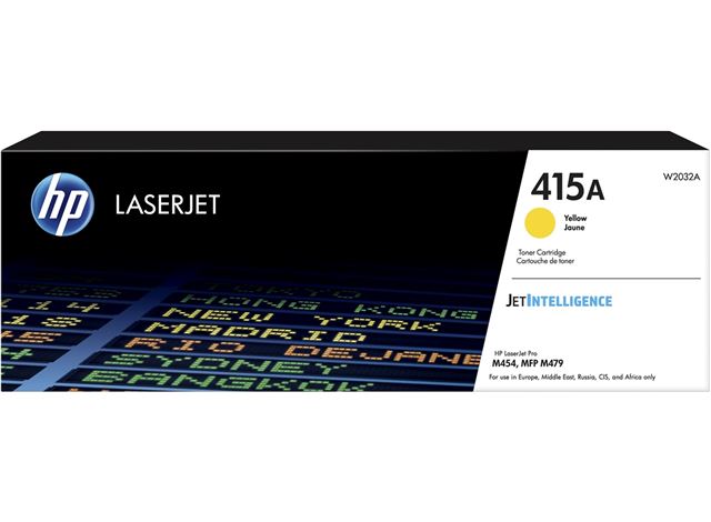 Toner HP 415A Yellow LaserJet Toner Cartridge, W2032A