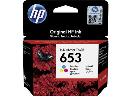 HP 653 Tri-color Original Ink Advantage, 3YM74AE#BHK