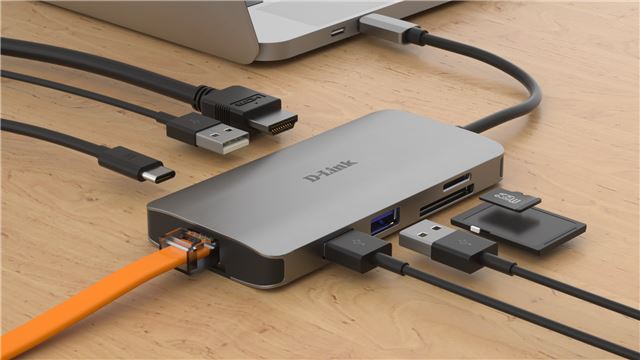 D-LINK USB-C 8-port USB 3.0 hub HDMI, DUB-M810