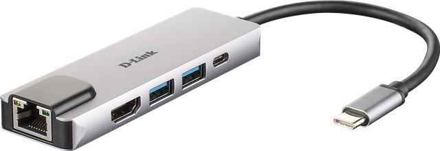 D-LINK USB-C 5-port USB 3.0 hub HDMI, DUB-M520