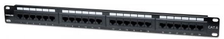 Intellinet prespojni UTP panel Cat.6 24-portni 1U 19", crni