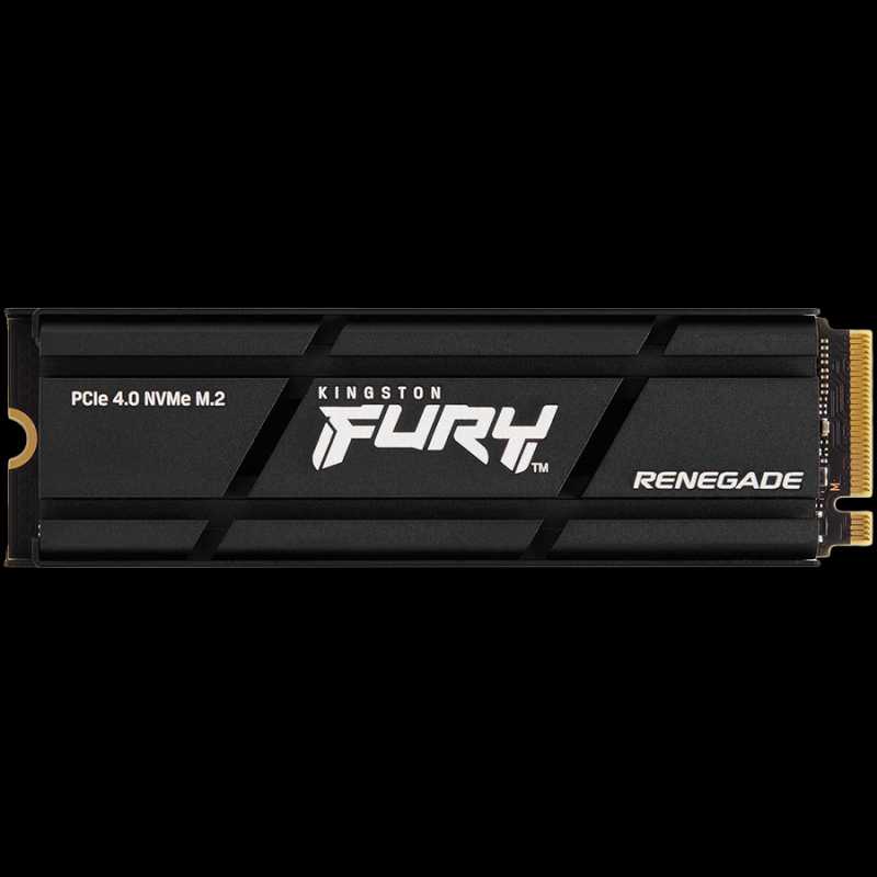 KINGSTON FURY Renegade 1TB SSD with Heatsink, M.2 2280, PCIe 4.0 NVMe, Read/Write 7300/6000MB/s, Random Read/Write: 900K/1000K IOPS