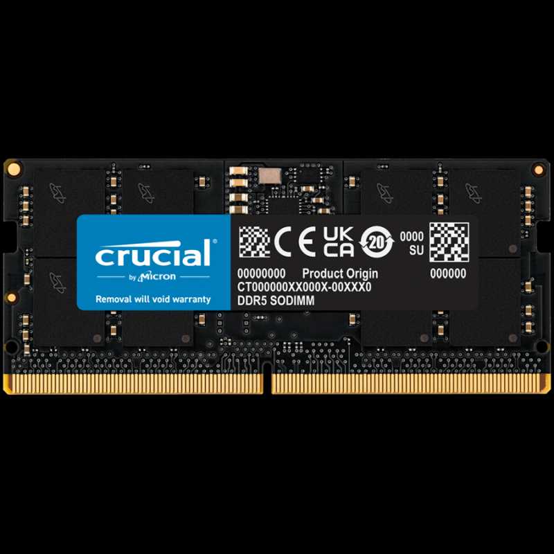 Crucial 16GB DDR5-5200 SODIMM CL42 (16Gbit), EAN: 649528936127