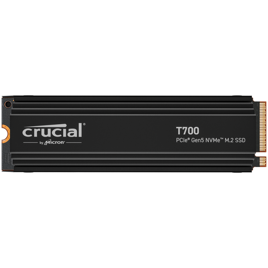 Crucial T700 4TB PCIe Gen5 NVMe M.2 SSD with heatsink, EAN: 649528936738
