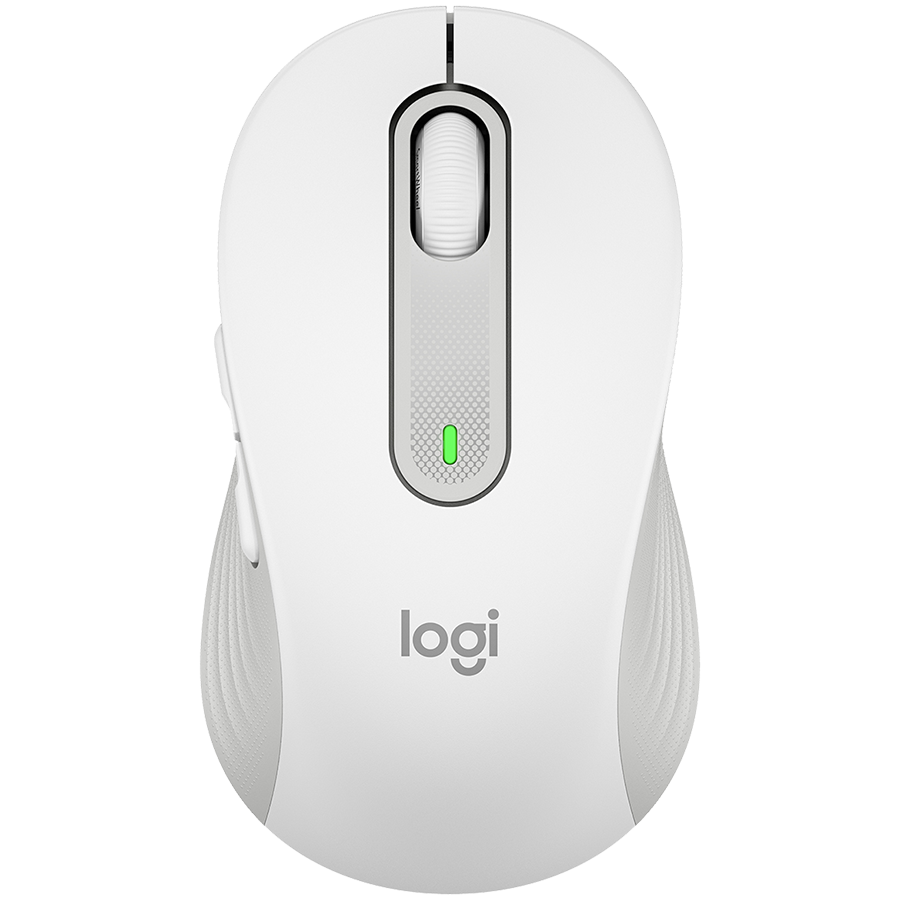 LOGITECH M650L Signature Bluetooth Mouse - OFF-WHITE - LEFT