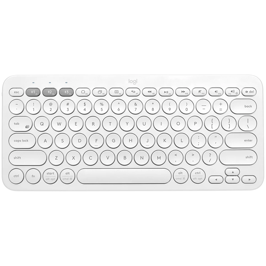 LOGITECH K380S Multi-Device Bluetooth Keyboard - TONAL WHITE - US INT'L