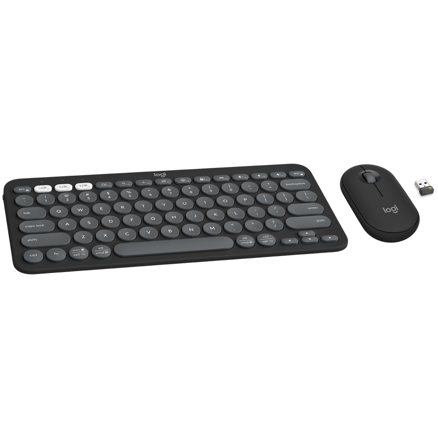 LOGITECH Pebble 2 Bluetooth Keyboard Combo - TONAL GRAPHITE - US INT'L