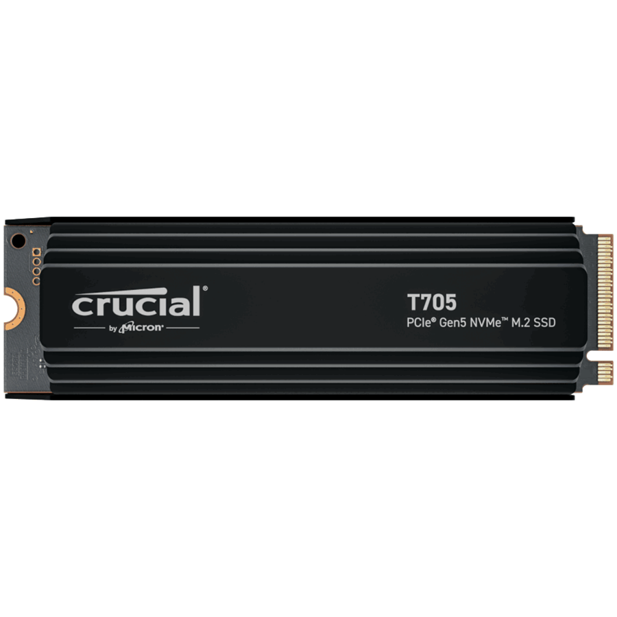 Crucial T705 4TB PCIe Gen5 NVMe M.2 SSD with heatsink, EAN: 649528940346