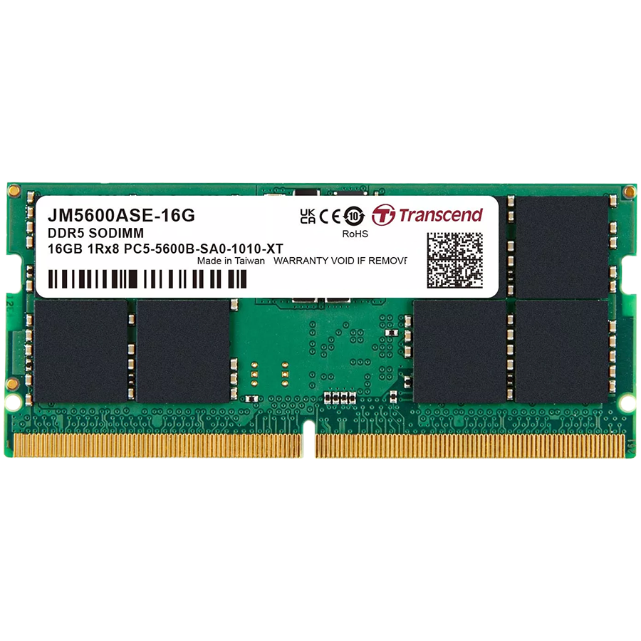 Transcend 16GB JM DDR5 5600 SO-DIMM 1Rx8 2Gx8 CL46 1.1V