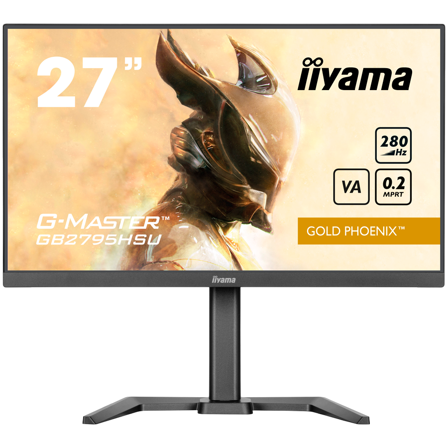 27inch Fast VA Gaming G-Master Gold Phoenix Free Sync Premium 1920x1080 at280Hz 300cd 4000:1 HDMI DP Speakers USB Black Tuner 15cm Height Stand