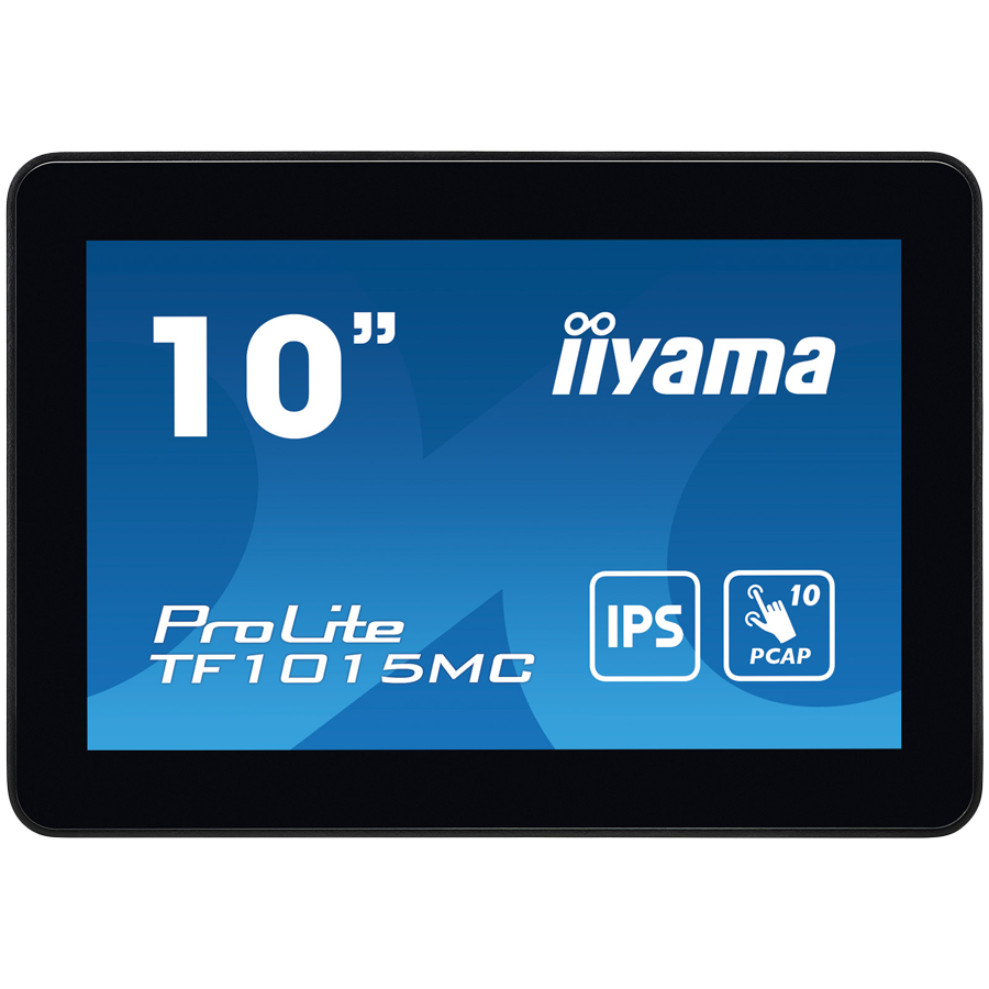 The ProLite TF1015MC (10.1 inch) uses PCAP touch technology and is built into an eye catching bezel with edge-to-edge glass. Equipped with a foam seal finish it supports seamless integration into kios