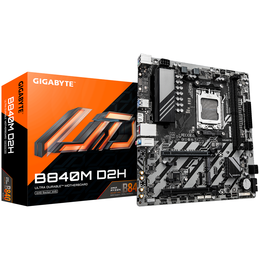 GIGABYTE B840M D2H, AM5, 2x DDR5, mATX