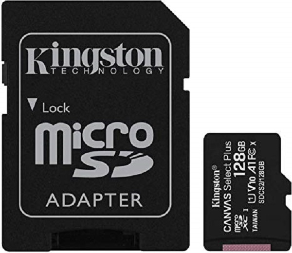 Kingston microSDXC, Select plus, Class10, 128GB, SDCS2/128GB