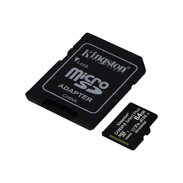 Kingston microSDXC, Select plus, Class10, 64GB, SDCS2/64GB