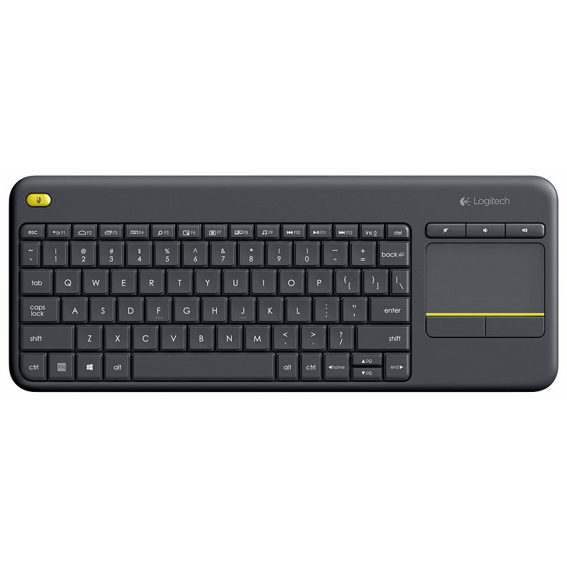 Logitech K400+ bežična tipkovnica+touchpad, crna, 920-008385