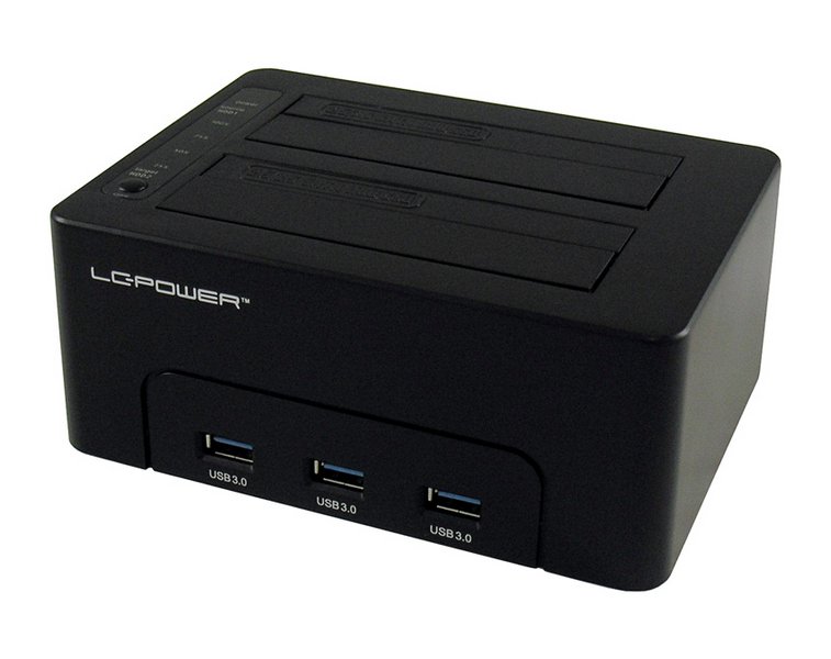 LC-Power dock za SSD/HDD, 3xUSB Hub, USB 3.0, LC-DOCK-U3-HUB