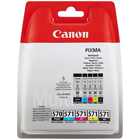Canon tinta PGI-570 + CL-571 BCMY multipack, BS0372C004AA
