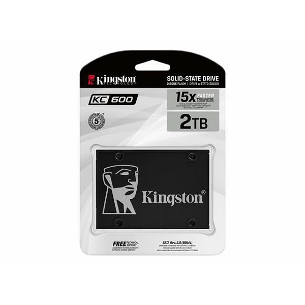 Kingston SSD KC600, R550/W520,2048GB, 7mm, 2.5", SKC600/2048G