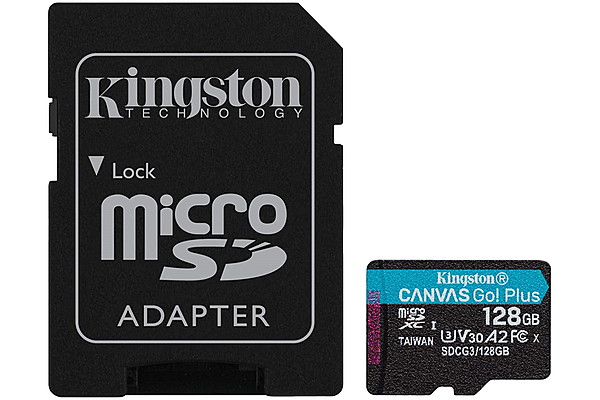 Kingston microSDXC, Select plus Go,R170/W90, 128GB, SDCG3/128GB