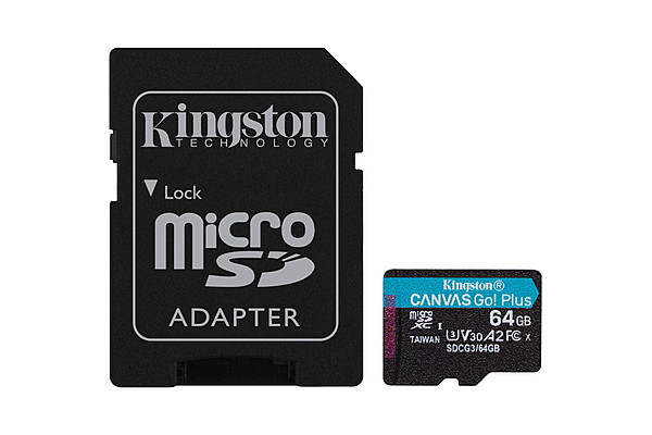 Kingston microSDXC, Select plus Go,R170/W70, 64GB, SDCG3/64GB