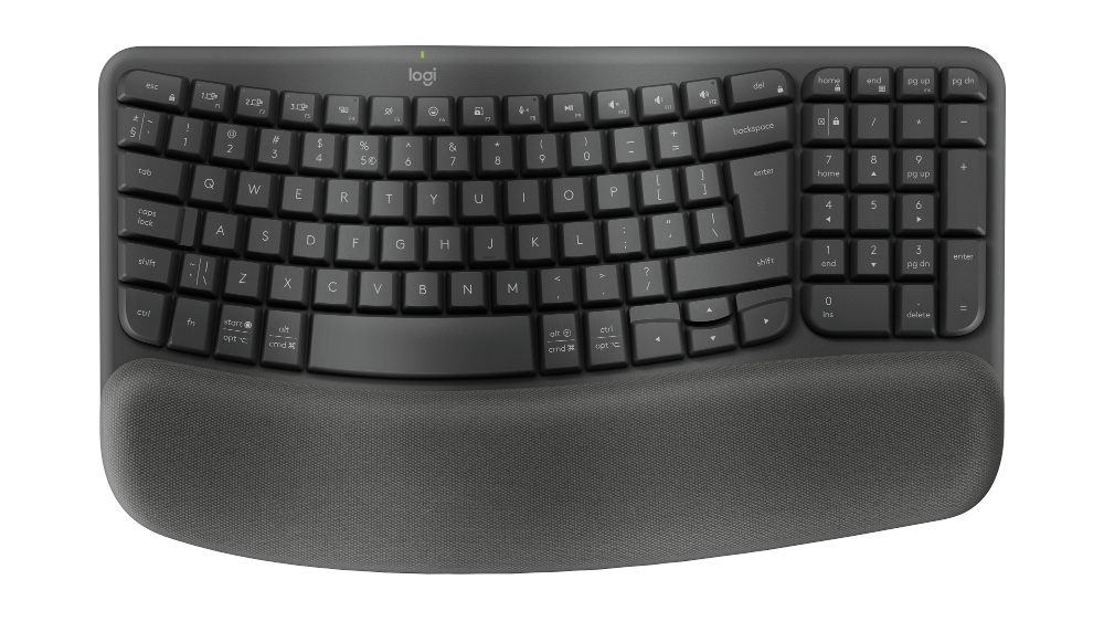 Logitech Wave Keys, ergonomska tipkovnica, grafit, 920-012304