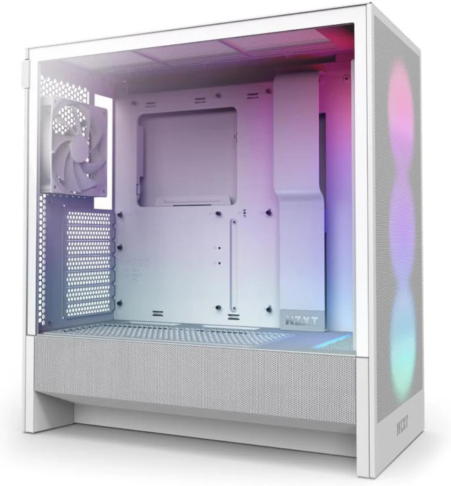NZXT H5 Flow RGB 2024, bijelo bez napajanja, ATX, CC-H52FW-R1
