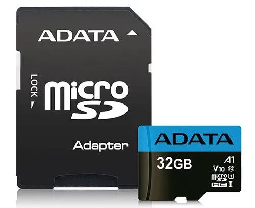 ADATA microSDHC, Class10, 100/20MBs, 32GB, AUSDH32GUICL10A1-RA1