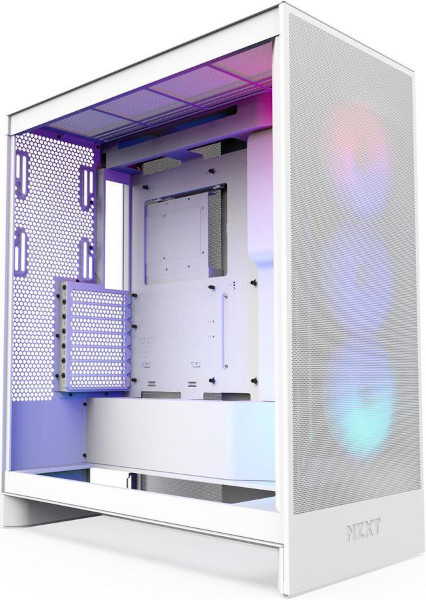 NZXT H7 Flow RGB 2024, bijelo bez napajanja, ATX, CM-H72FW-R1