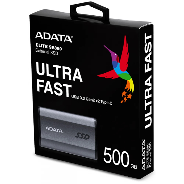 ADATA Ex SSD SU880, R2000/W2000, 500GB, U3.2, sivi, AELI-SE880-500GCGY