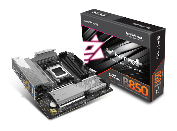 Sapphire NITRO+ B850M WIFI, AM5, DDR5, 52123-01-40G