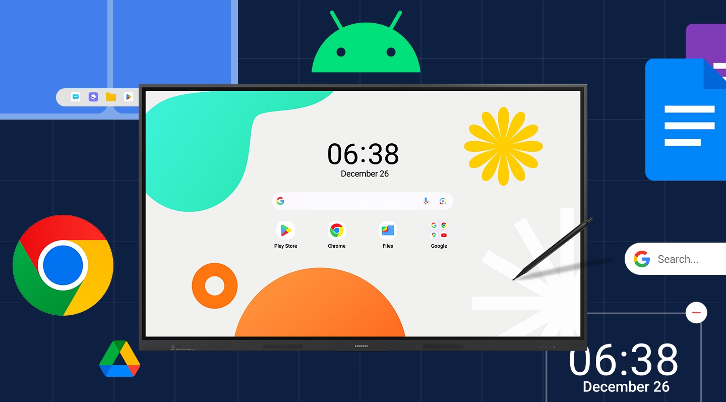 Samsung LH65WAFWLGCXEN, 65" Android touch display, LH65WAFWLGCXEN