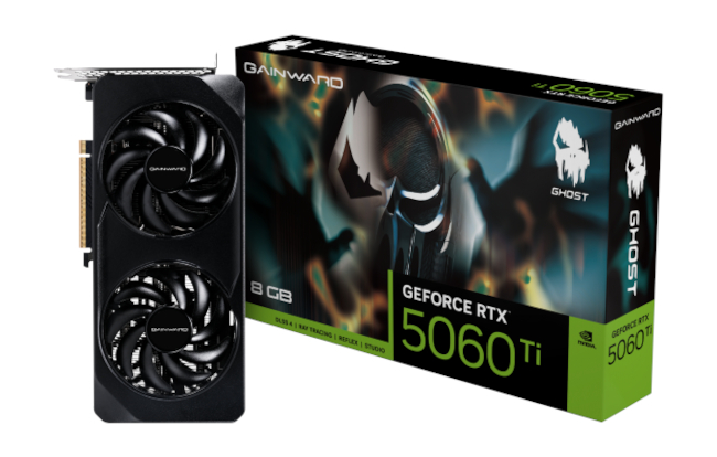Gainward RTX 5060Ti Ghost 8GB GDDR7, NE7506T019P1-GB2062B
