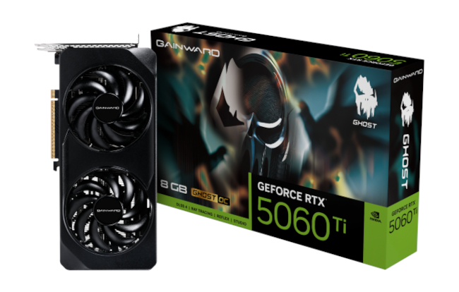Gainward RTX 5060Ti Ghost OC 8GB GDDR7, NE7506TT19P1-GB2062B