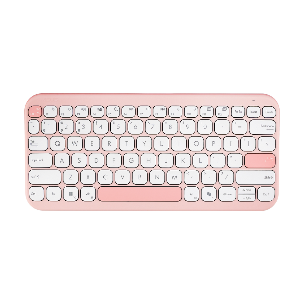 ASUS KW100, bežična tipkovnica, roza, 90XB0880-BKB4G0