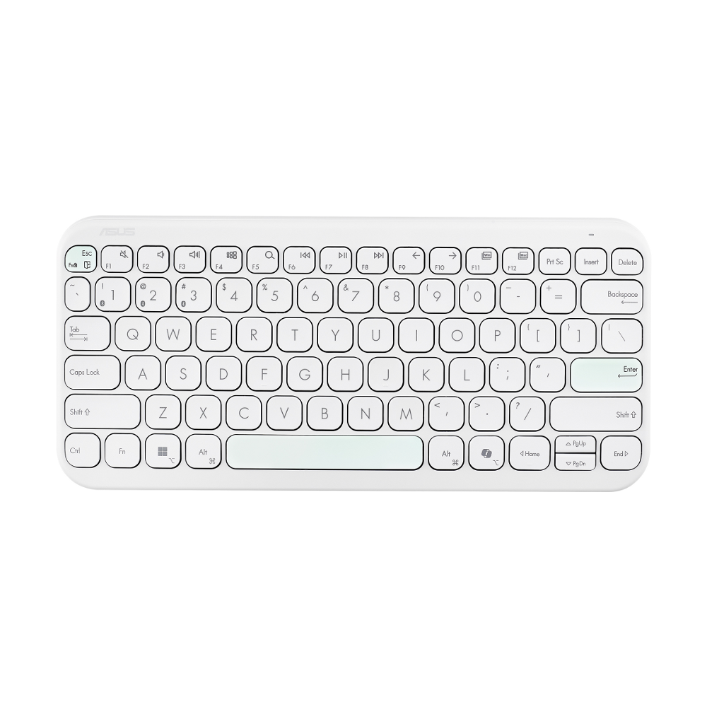 ASUS KW100, bežična tipkovnica, bijela, 90XB0880-BKB4F0