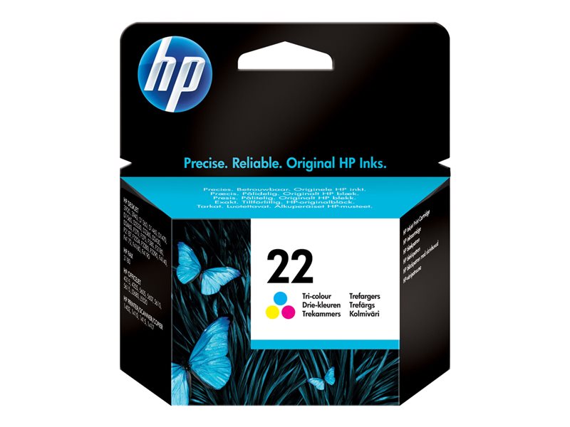 HP 22 Inkjet tri-colour Cartri, C9352AE