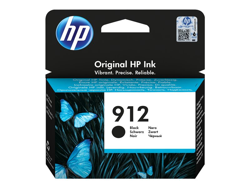 HP 912 Black Ink Cartridge, 3YL80AE