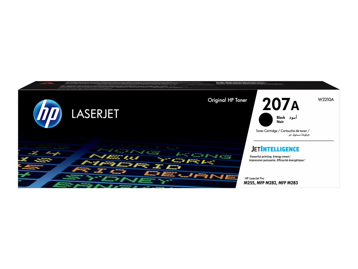 HP 207A Black LaserJet Toner Cartridge, W2210A