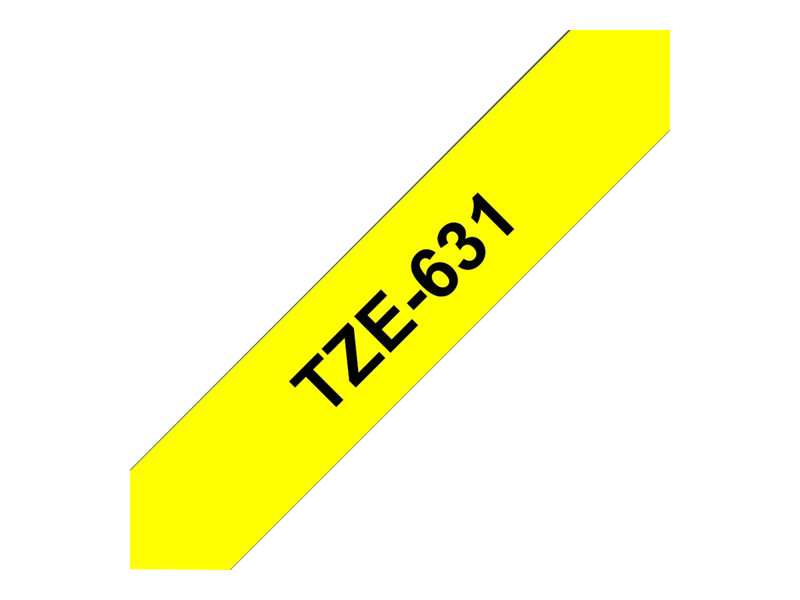 BROTHER TZE631 tape black/yellow 12mm 8m, TZE631
