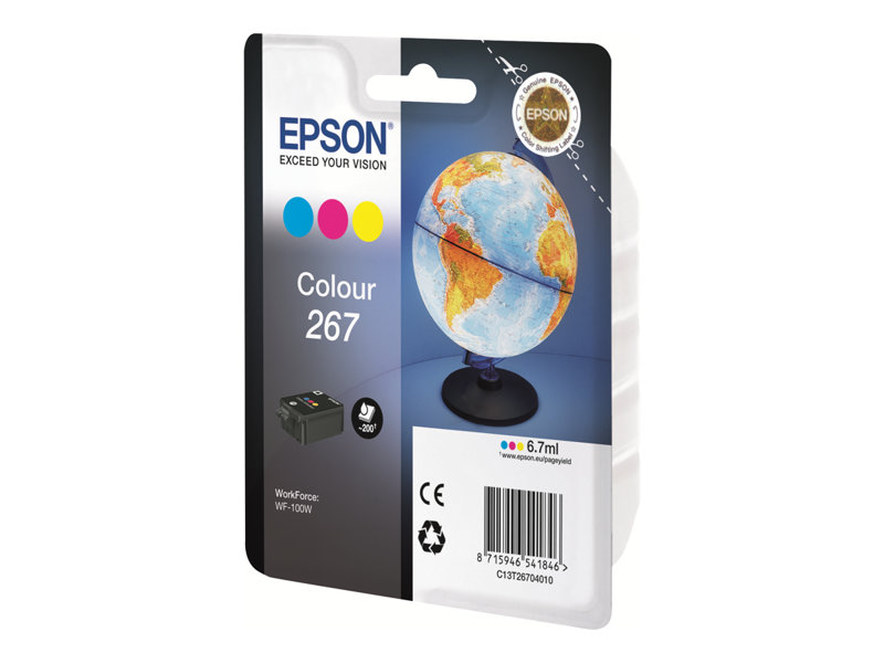 EPSON Ink CMY WorkForce WF-100W, C13T26704010