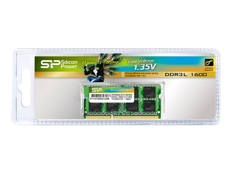 SILICON POWER DDR3 4GB 1600MHz CL11, SP004GLSTU160N02