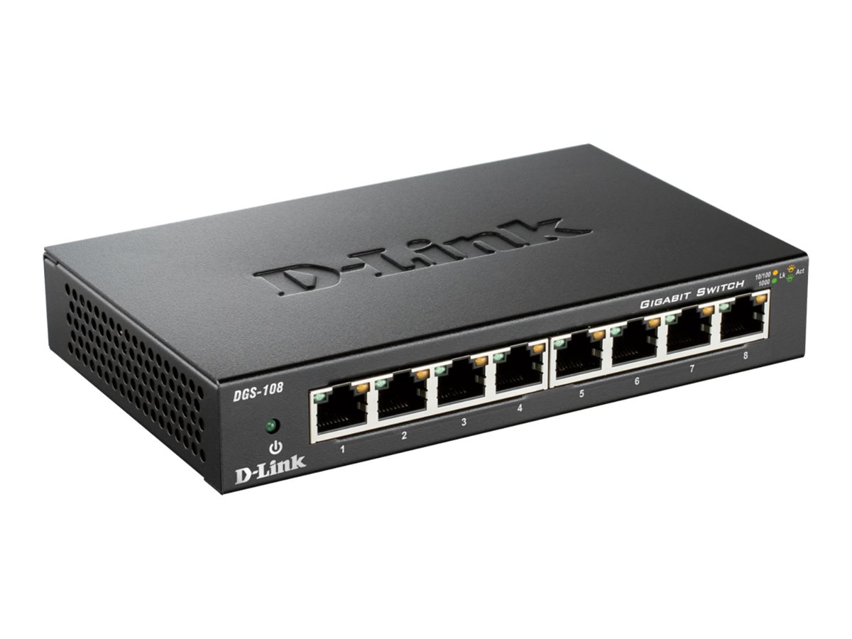 D-LINK DGS-108/E  8-port Gigabit Switch, DGS-108/E