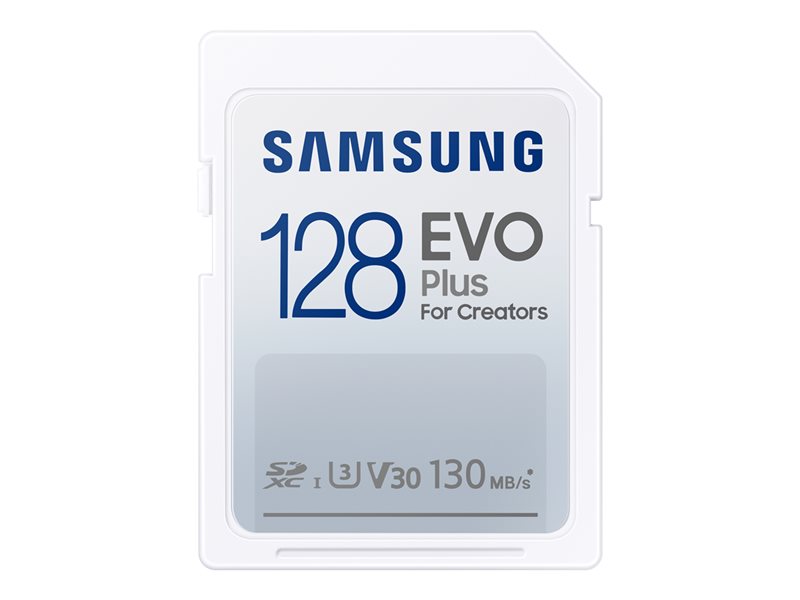 SAMSUNG EVO PLUS SDXC Memory Card 128GB, MB-SC128K/EU