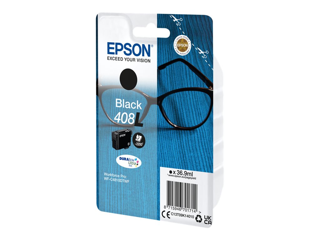 EPSON Singlepack Black 408L Ultra Ink, C13T09K14010