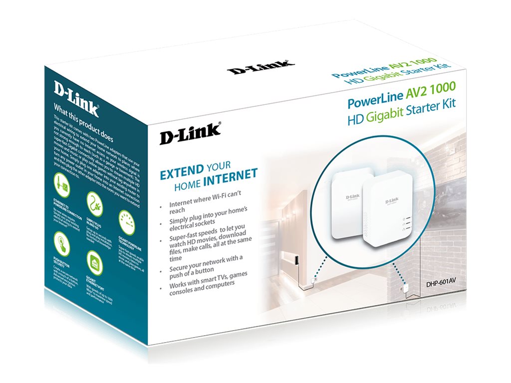 D-LINK PowerLine AV2 1000 HD Gigabit, DHP-601AV/E