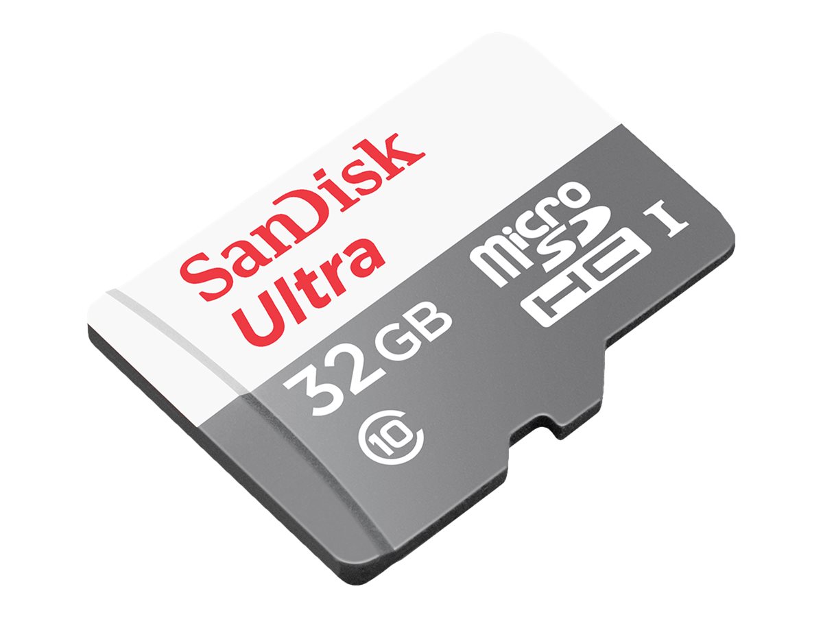 SANDISK 32GB Ultra microSDXC + SD Adpt, SDSQUNR-032G-GN6TA