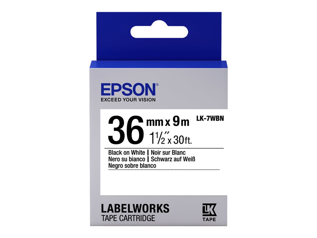 EPSON LK-7WBN Label Cartridge 36mm, C53S657006