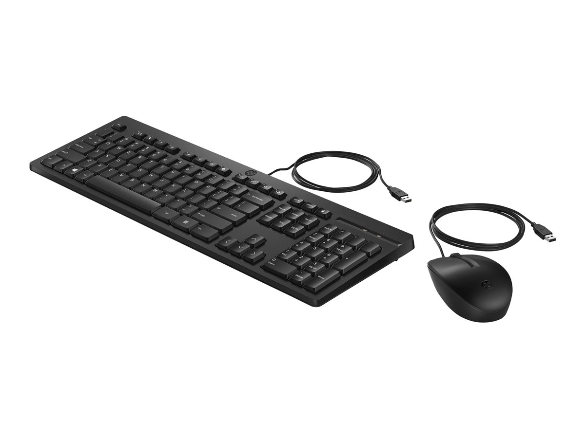 HP 225 Wired Mouse and Keyboard, 286J4AA#BED